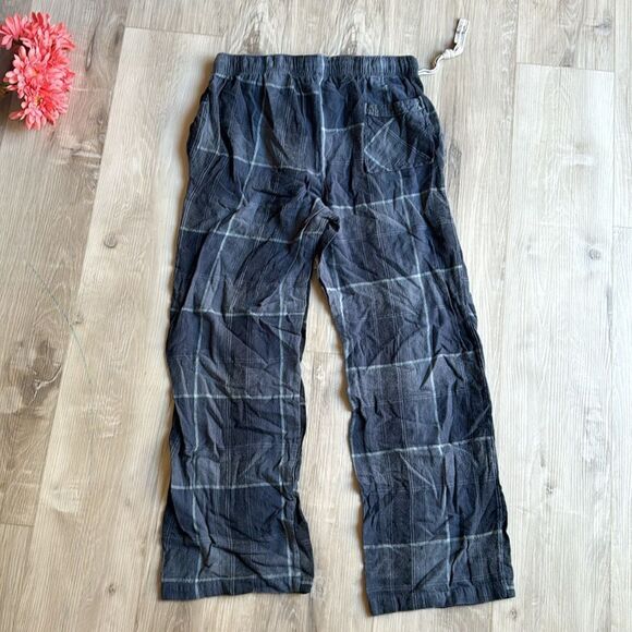 Lucky Brand Cozy Blue Plaid Pajama Pants Size Medium - Picture 4 of 5